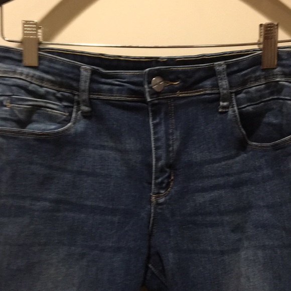 Tractr Blu distressed cuffed/raw hem stretchy jeans women’s size 28 - Picture 4 of 12